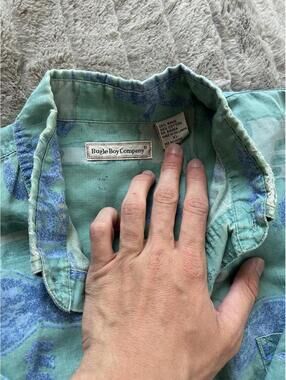 Bugle Boy Men's Blue and Multi Shirt